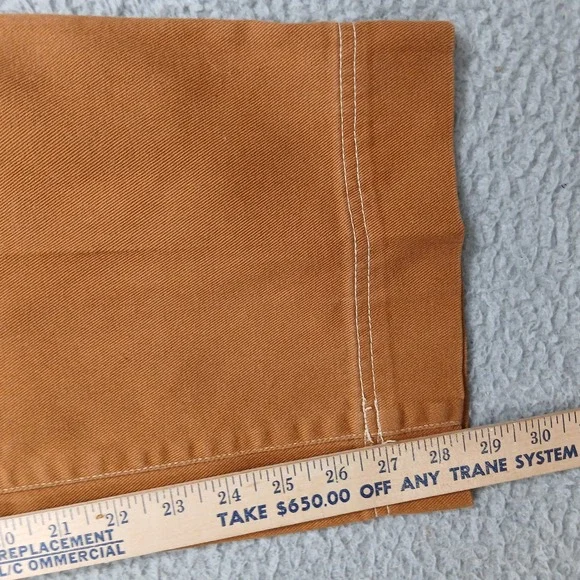 Old Navy Utility Straight Leg Carpenter Pants Women 12 Brown Sly Fox Canvas EUC - Picture 12 of 15